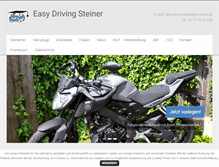 Tablet Screenshot of easydrivingsteiner.de